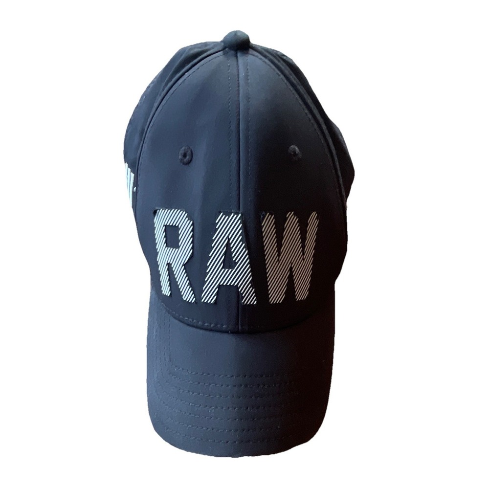 TaylorMade RAW Hi-Toe Black Adjustable Men's golf Cap Hat One Size